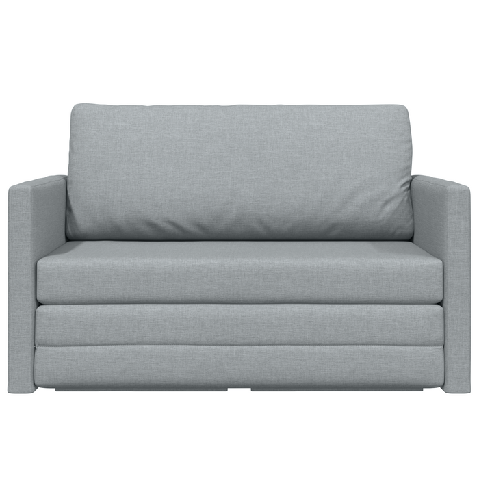 Divano Letto versione 2 in 1 Grigio Chiaro 124x71x78 cm Tessuto