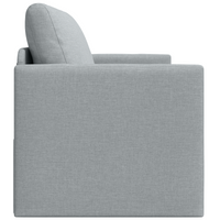 Divano Letto versione 2 in 1 Grigio Chiaro 124x71x78 cm Tessuto