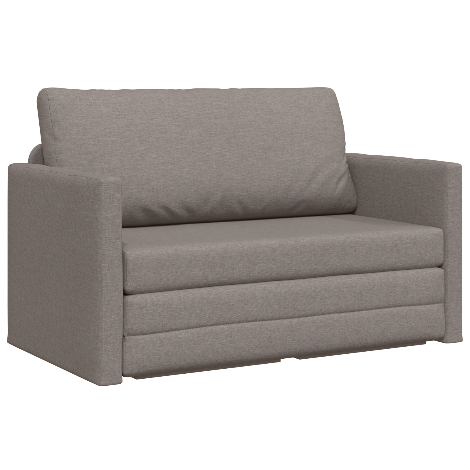 Divano Letto in Pietra 2-in-1 Tortora 124x71x78 cm Tessuto