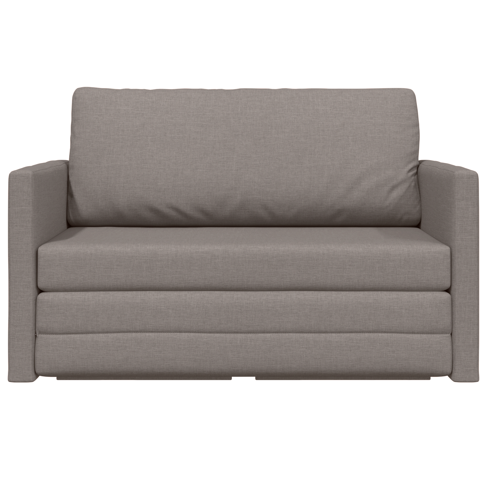 Divano Letto in Pietra 2-in-1 Tortora 124x71x78 cm Tessuto