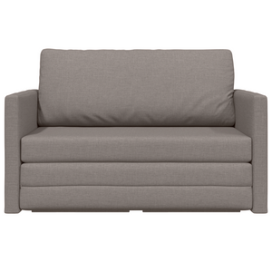 Divano Letto in Pietra 2-in-1 Tortora 124x71x78 cm Tessuto
