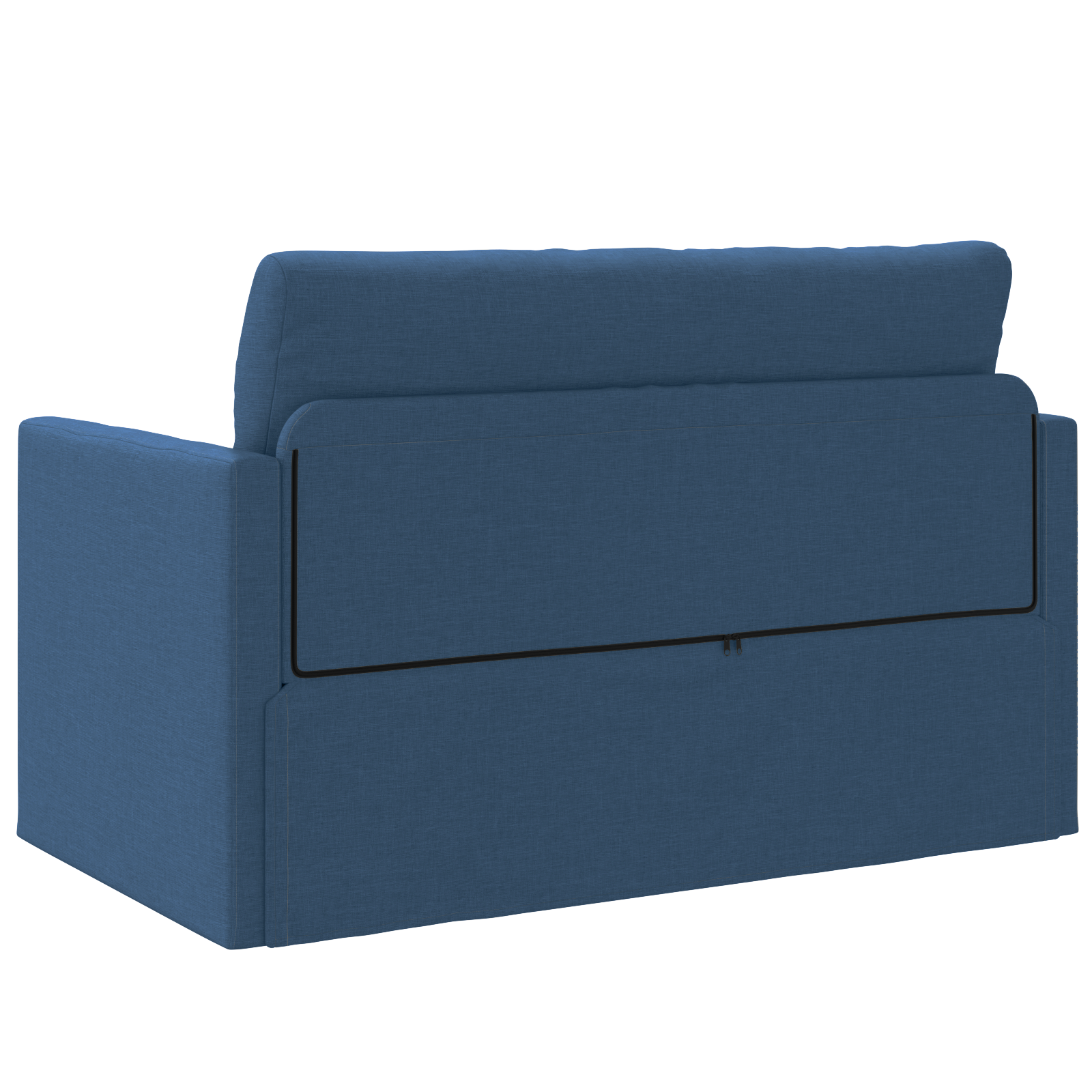 Divano Letto 2-in-1 Blu 124x71x78 cm Tessuto