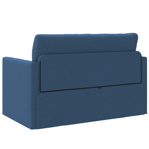 Divano Letto 2-in-1 Blu 124x71x78 cm Tessuto