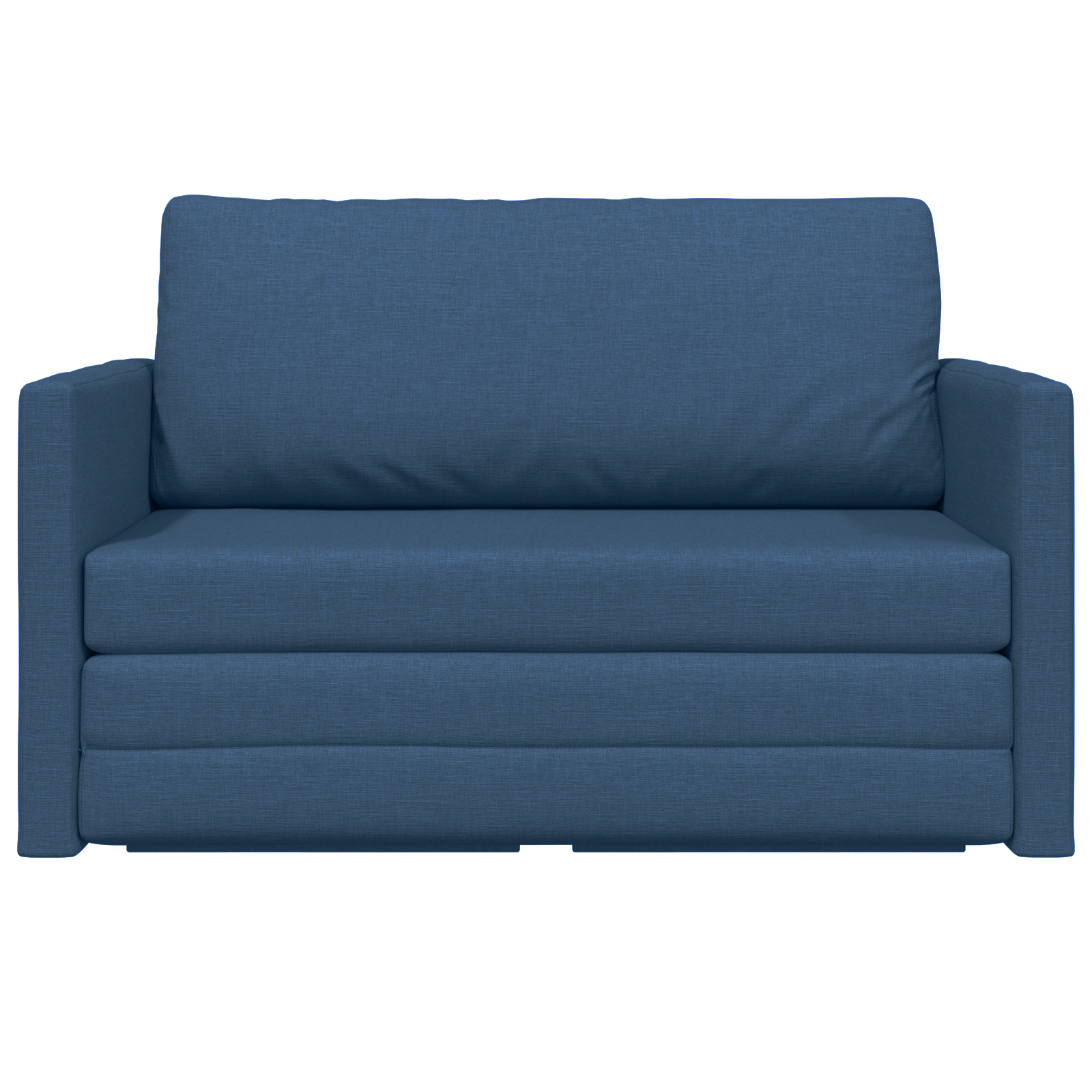 Divano Letto 2-in-1 Blu 124x71x78 cm Tessuto