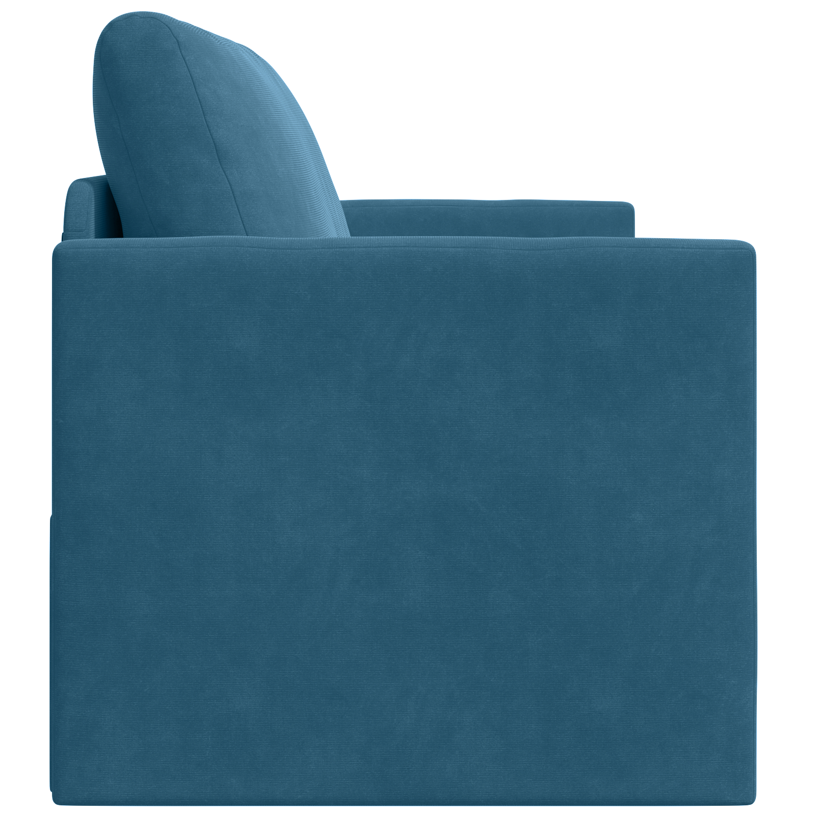 Divano da Pavimento Letto 2-in-1 Blu 124x204x61 cm Velluto