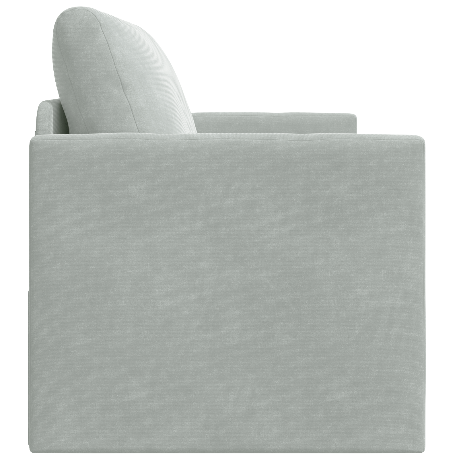 Divano Letto a Terra 2-in-1 Grigio Chiaro 124x204x61 cm Velvet