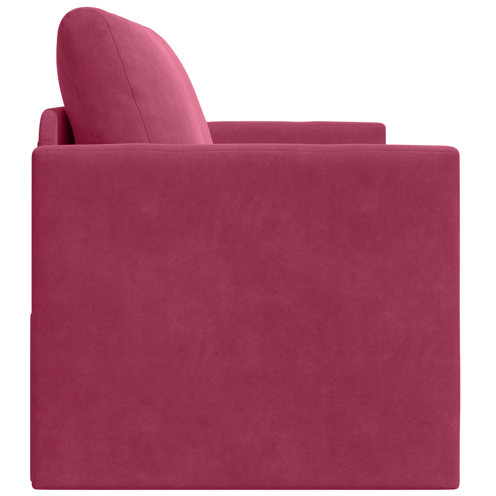 Divano Letto da Terra 2-in-1 Rosso Vino 124x204x61 cm Velluto
