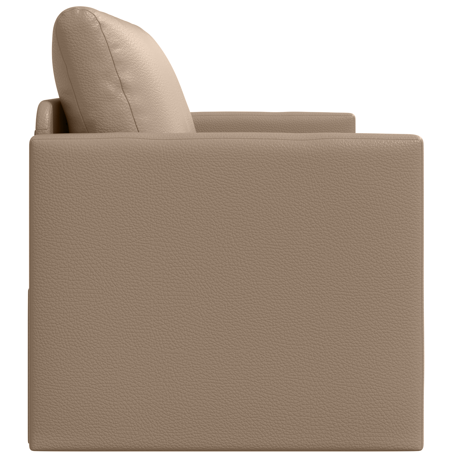 Divano Letto a Pavimento 2-in-1 Cappuccino 124x71x78 cm Pelle Sintetica