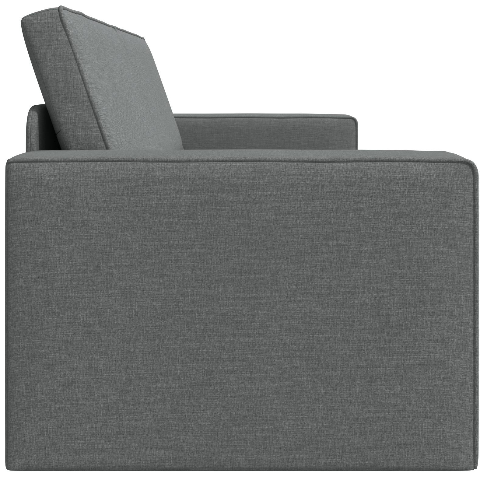 Divano Letto 2-in-1 Grigio Scuro 245x150x60.5 cm Tessuto