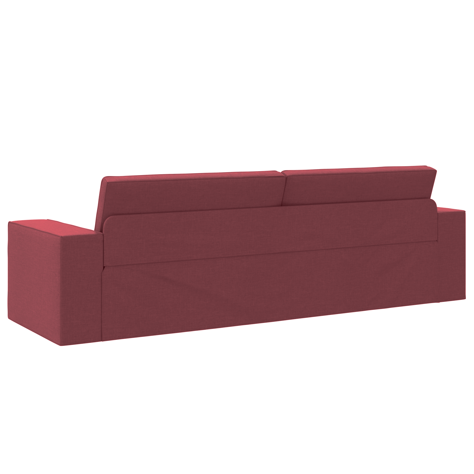 Divano Letto 2 in 1 Rosso Vino 245x150x60.5 cm Tessuto