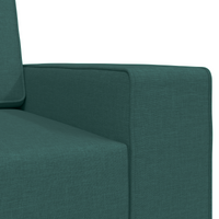 Divano Letto Pavimento 2-in-1 Verde Scuro 245x150x60.5 cm Tessuto