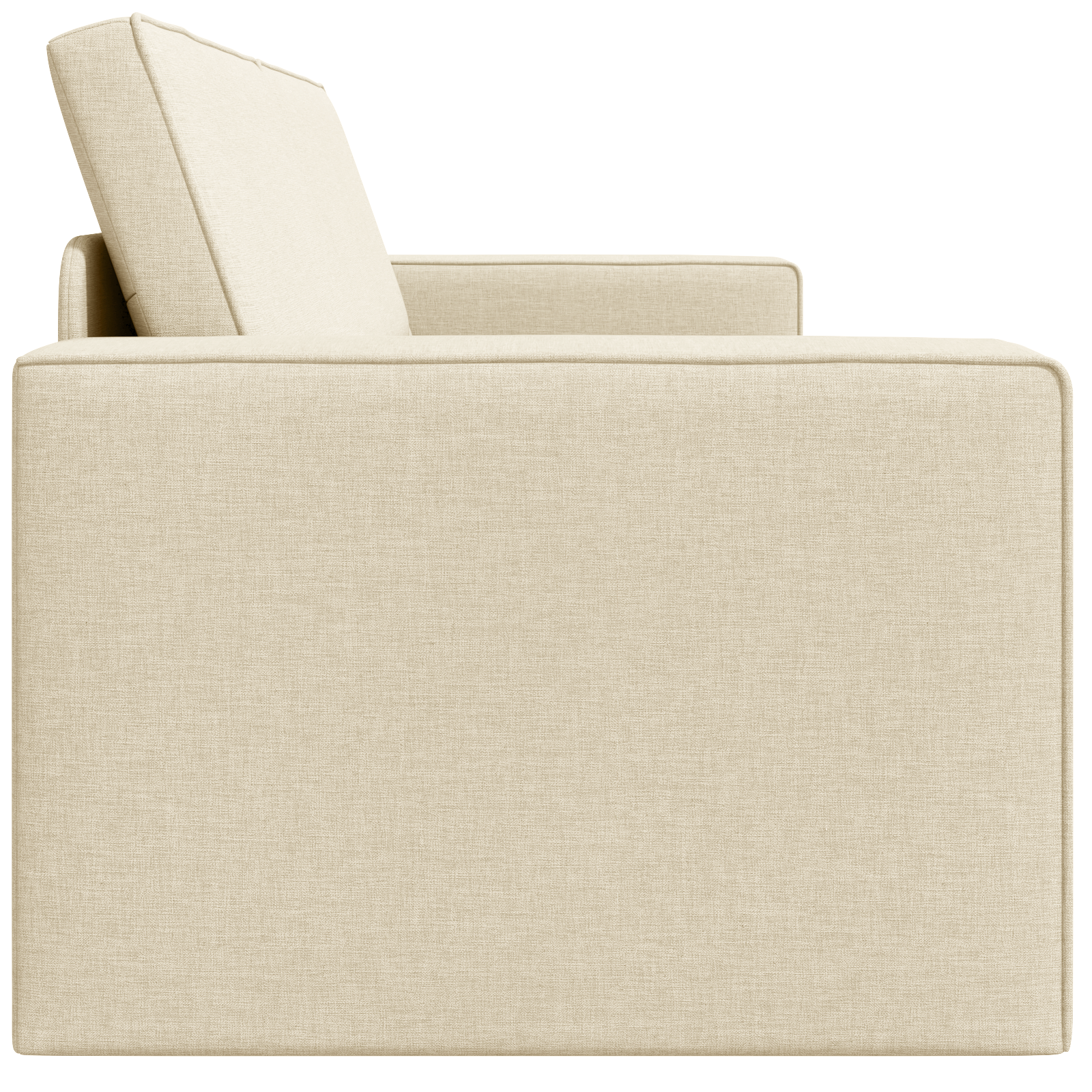 Divano Letto 2-in-1 Panna 245x150x60.5 cm Tessuto