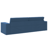 Divano Letto a Terra 2 in 1 Blu 245x150x60.5 cm Tessuto
