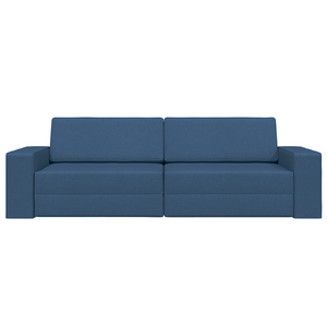 Divano Letto a Terra 2 in 1 Blu 245x150x60.5 cm Tessuto