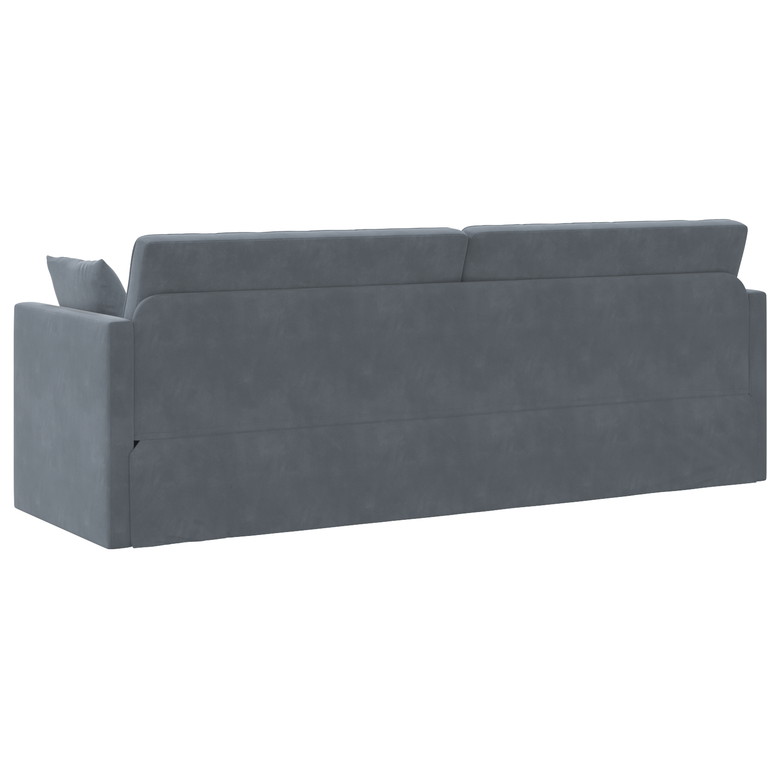 Divano Letto 2-in-1 Grigio Scuro 213x144x60 cm Velluto