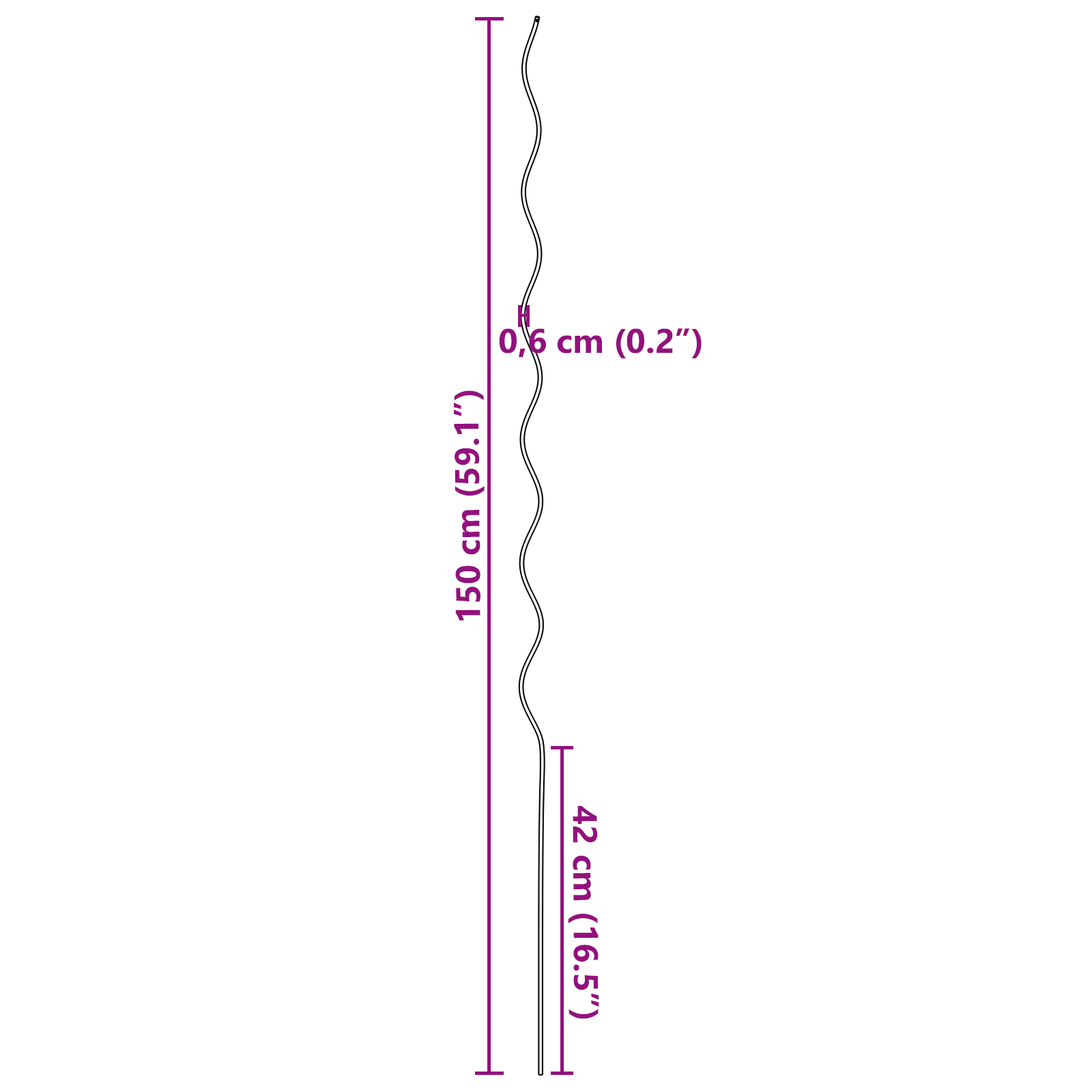 Supporti per Piante a Spirale 50 pz 150 cm Acciaio Zincato