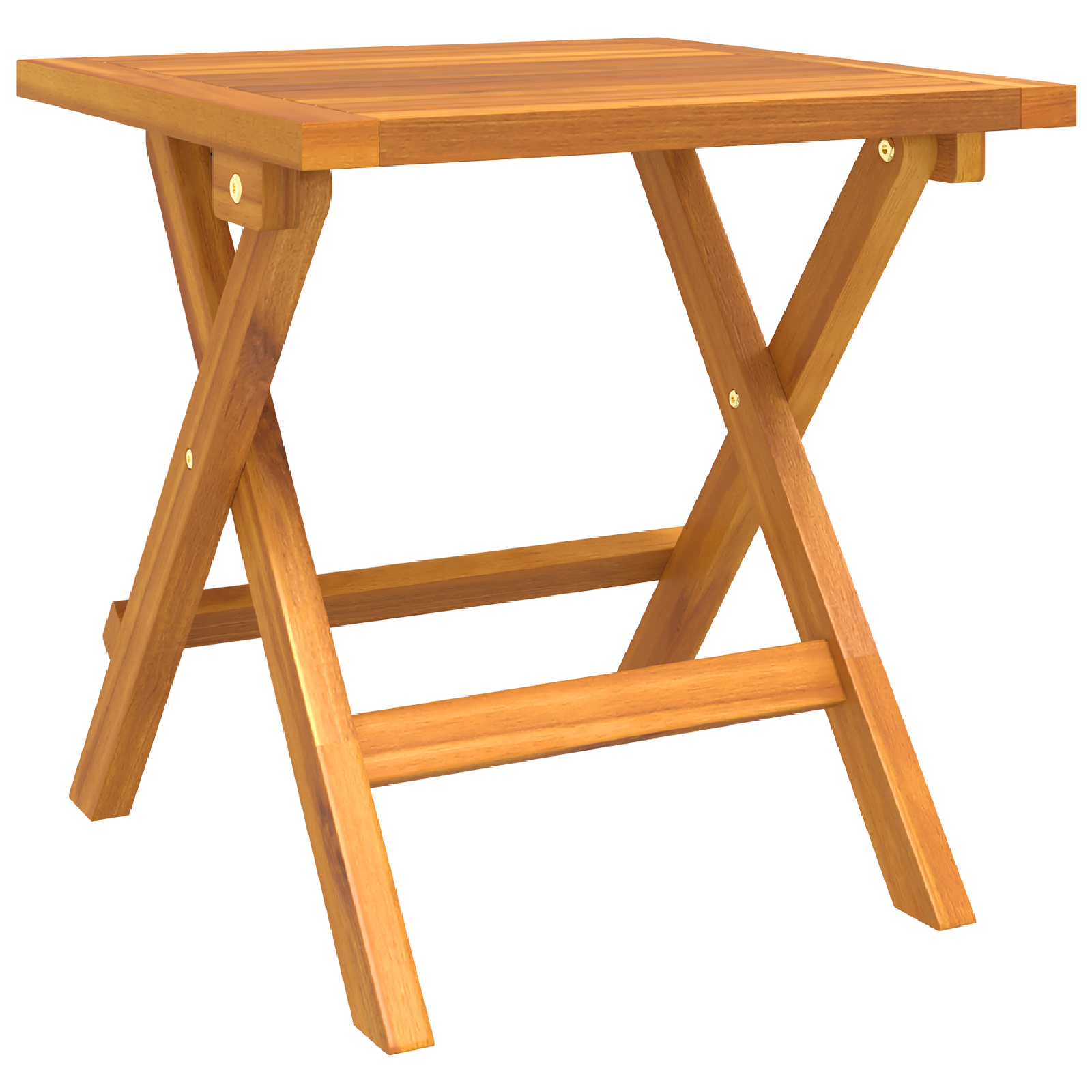 3 Pezzi Lettini con Tavolino in Legno Massello di Acacia