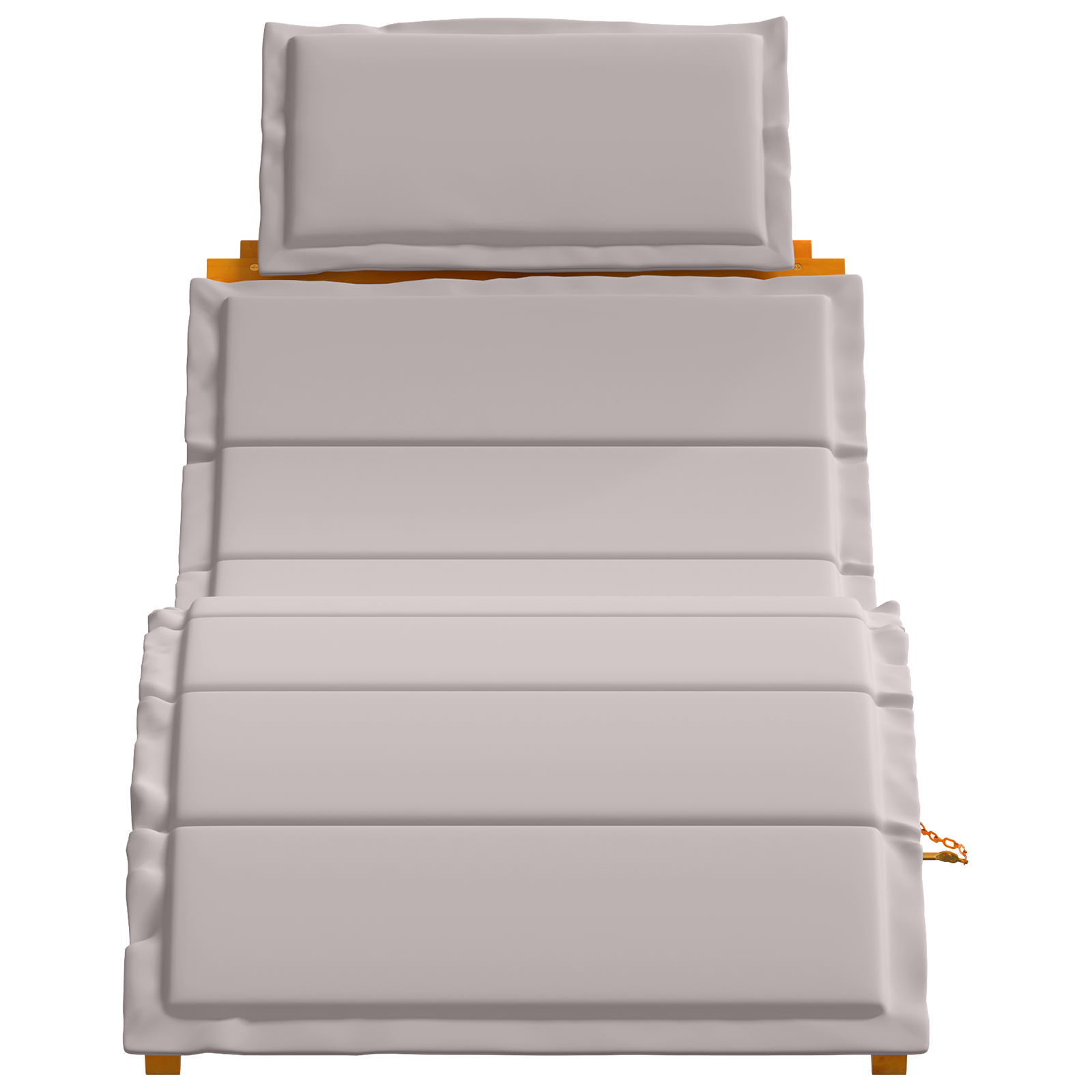 Lettini prendisole  con cuscini 2 pezzi Tortora in legno di acacia