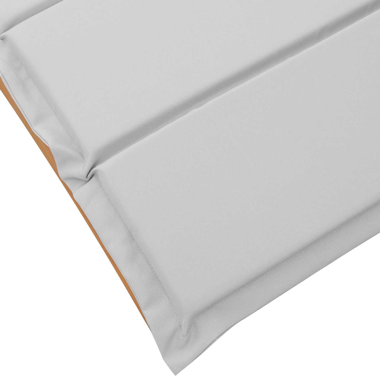 Lettini prendisole con cuscini 2 pcs Grigio chiaro Legno massello di acacia