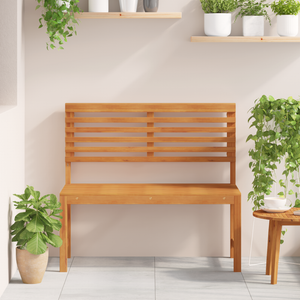 Panchina da giardino  100x50x91 cm in legno solido di acacia
