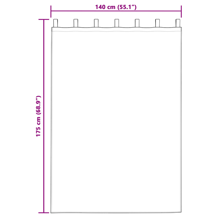 Tende Blackout  con anelli di sospensione 2 pezzi Verde scuro in velluto