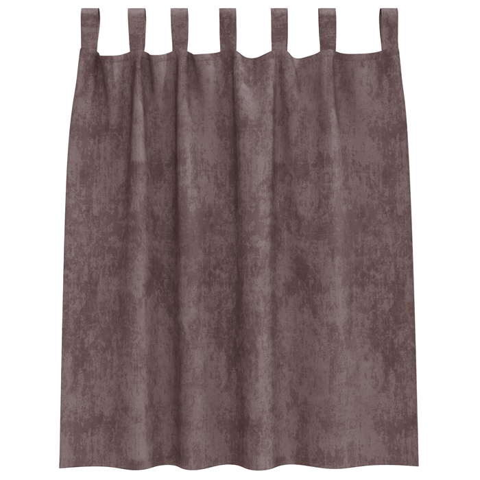 Tende in Velluto 2 pz con Ganci Marrone 140x140 cm