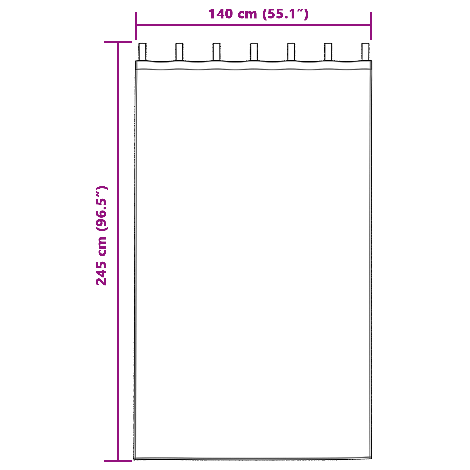 Tende in velluto 2 pz con bottoni Champagne 245x140 cm