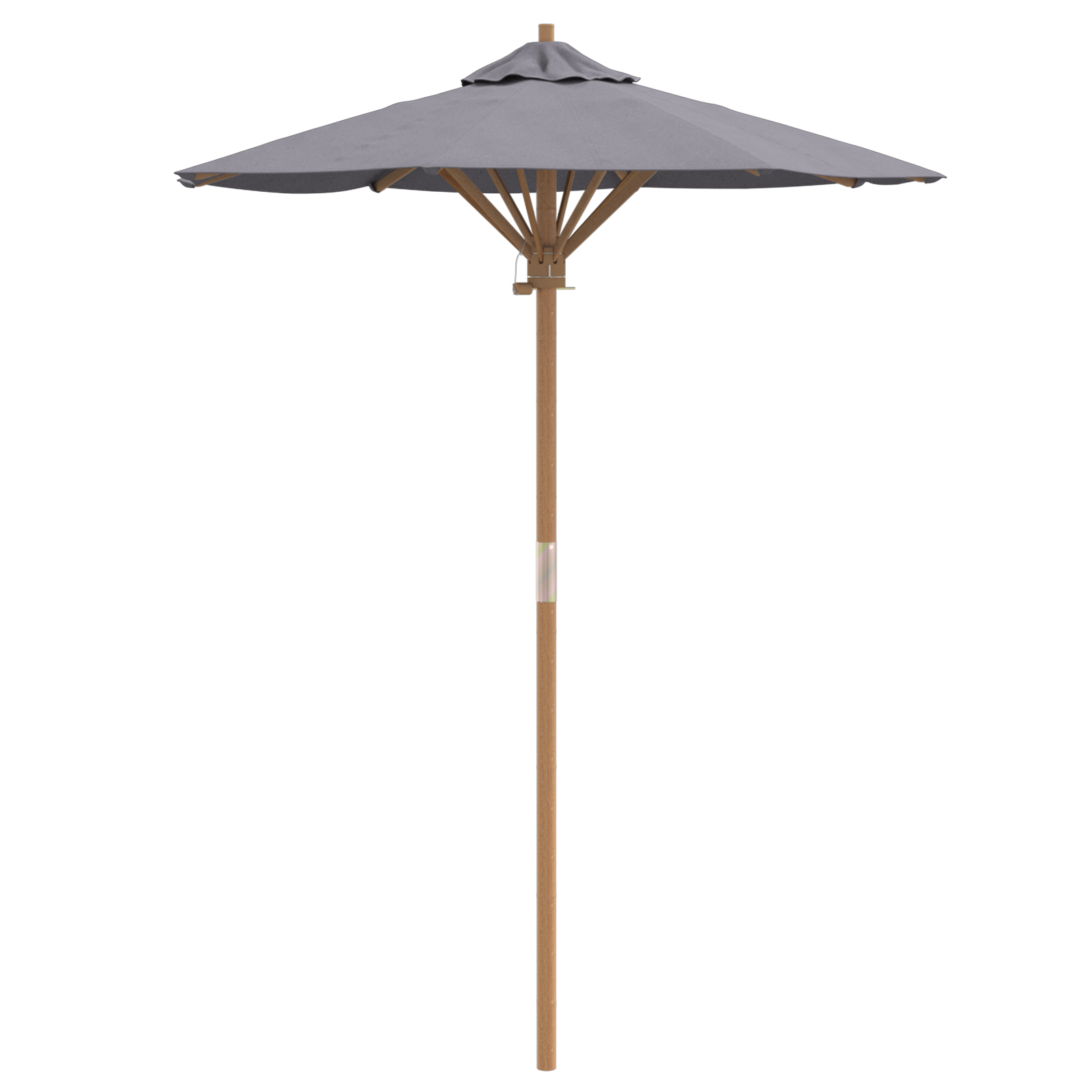 Parasol da Giardino Grigio Scuro 150x210 cm Bambù