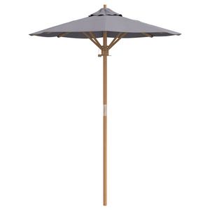 Parasol da Giardino Grigio Scuro 150x210 cm Bambù