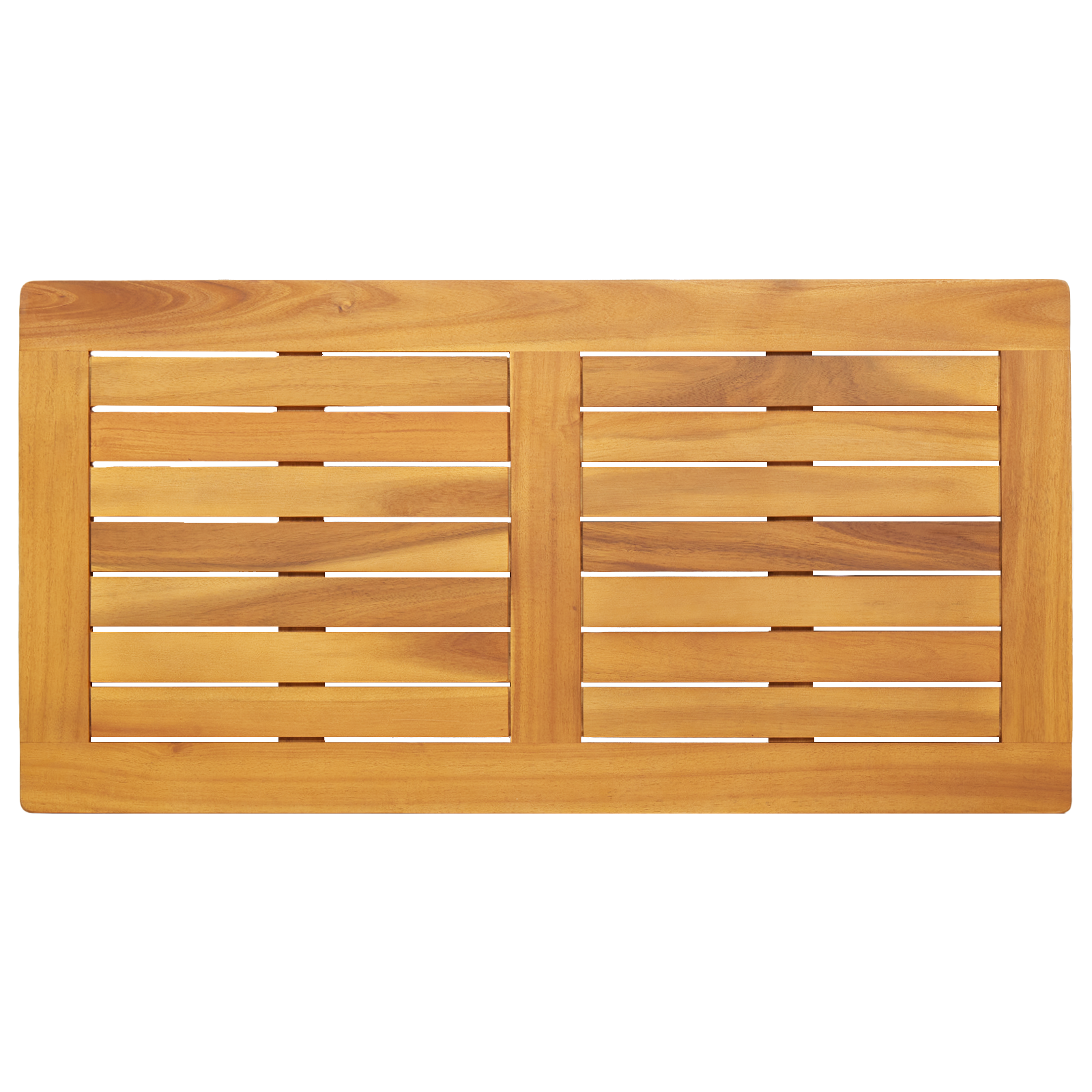 Piano Tavolo 90x45x2,2 cm Rettangolare in Legno Massiccio di Acacia