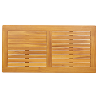 Tavolo 100x50x2,2 cm Rettangolare in Legno Massello