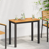 Tavolo 100x50x2,2 cm Rettangolare in Legno Massello