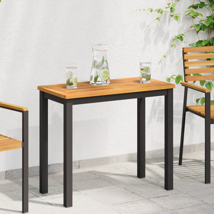 Tavolo 100x50x2,2 cm Rettangolare in Legno Massello