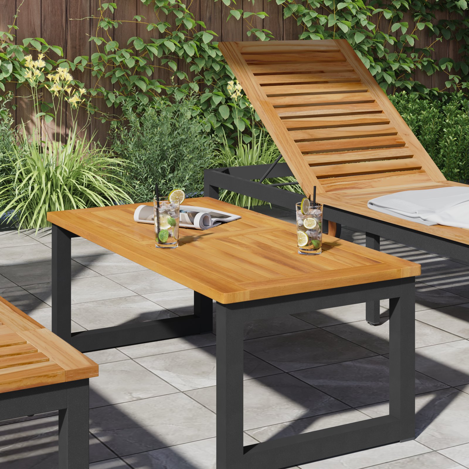 Tavolo 100x50x2,2 cm Rettangolare in Legno Massello