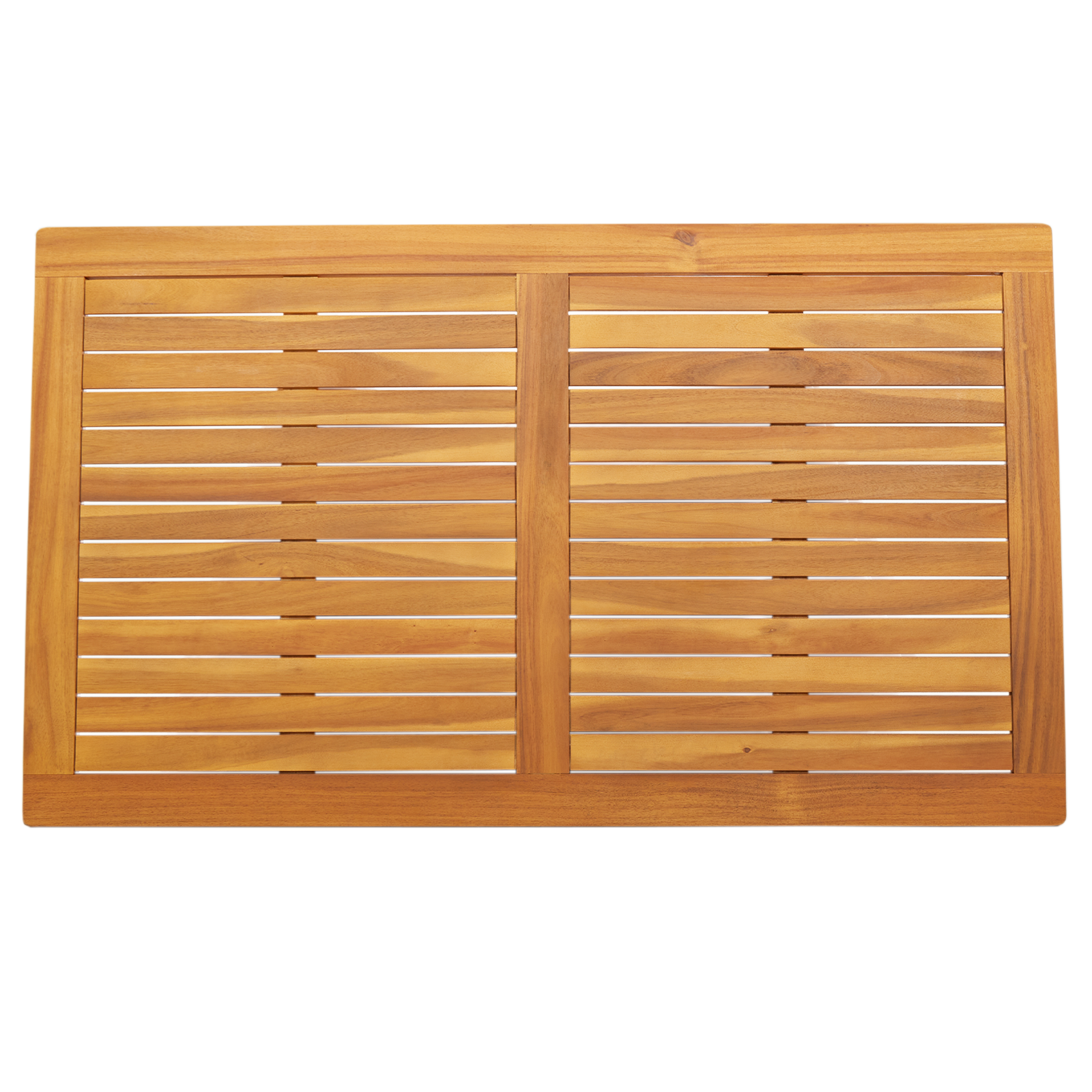 Piano Tavolo 120x70x2,2 cm Rettangolare in Legno Massello di Acacia