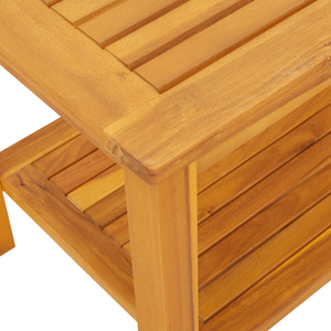 Tavolino da caffè 70x40x45 cm in legno massello di acacia