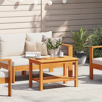 Tavolino da caffè 70x40x45 cm in legno massello di acacia