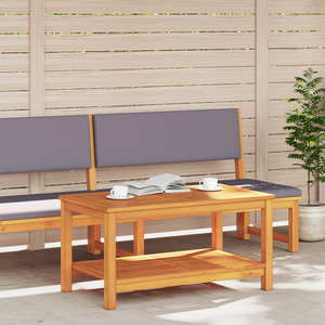 Tavolino da caffè 90x50x45 cm in legno massello di acacia