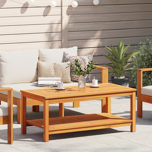 Tavolino da caffè 110x55x45 cm in legno massello di acacia