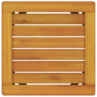 Lettino prendisole in legno massiccio di acacia con tavolo