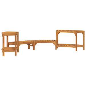 Cerchio per Vasca Idromassaggio Semi-Ovale 272x120.5x55.5 cm Legno Massello di Acacia