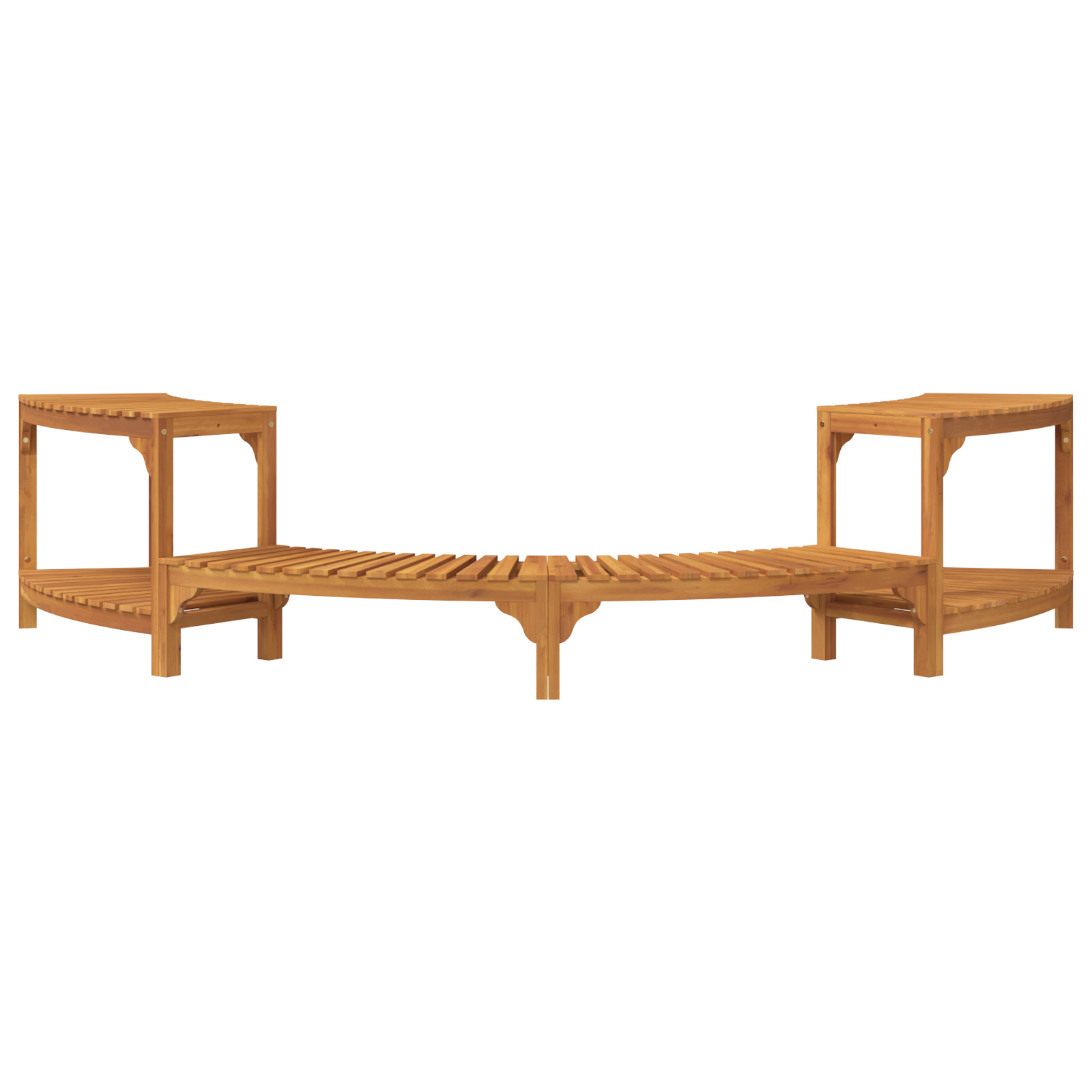 Cerchio per Vasca Idromassaggio Semi-Ovale 272x120.5x55.5 cm Legno Massello di Acacia