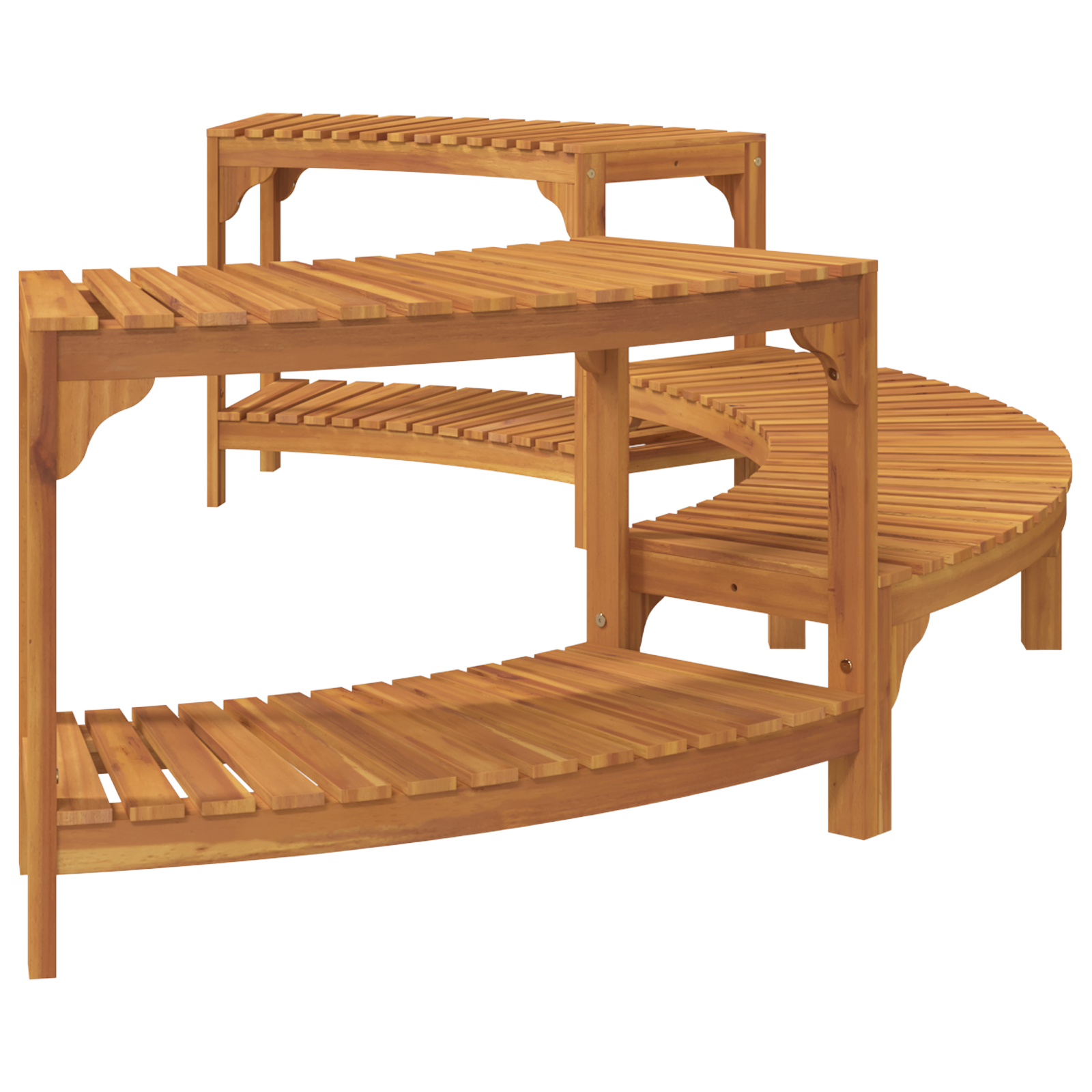 Cerchio per Vasca Idromassaggio Semi-Ovale 272x120.5x55.5 cm Legno Massello di Acacia