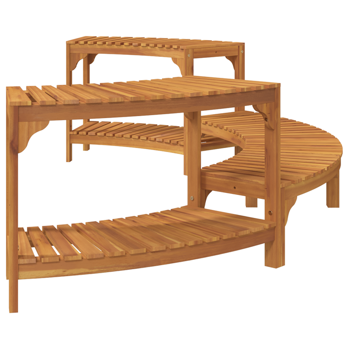 Cerchio per Vasca Idromassaggio Semi-Ovale 272x120.5x55.5 cm Legno Massello di Acacia