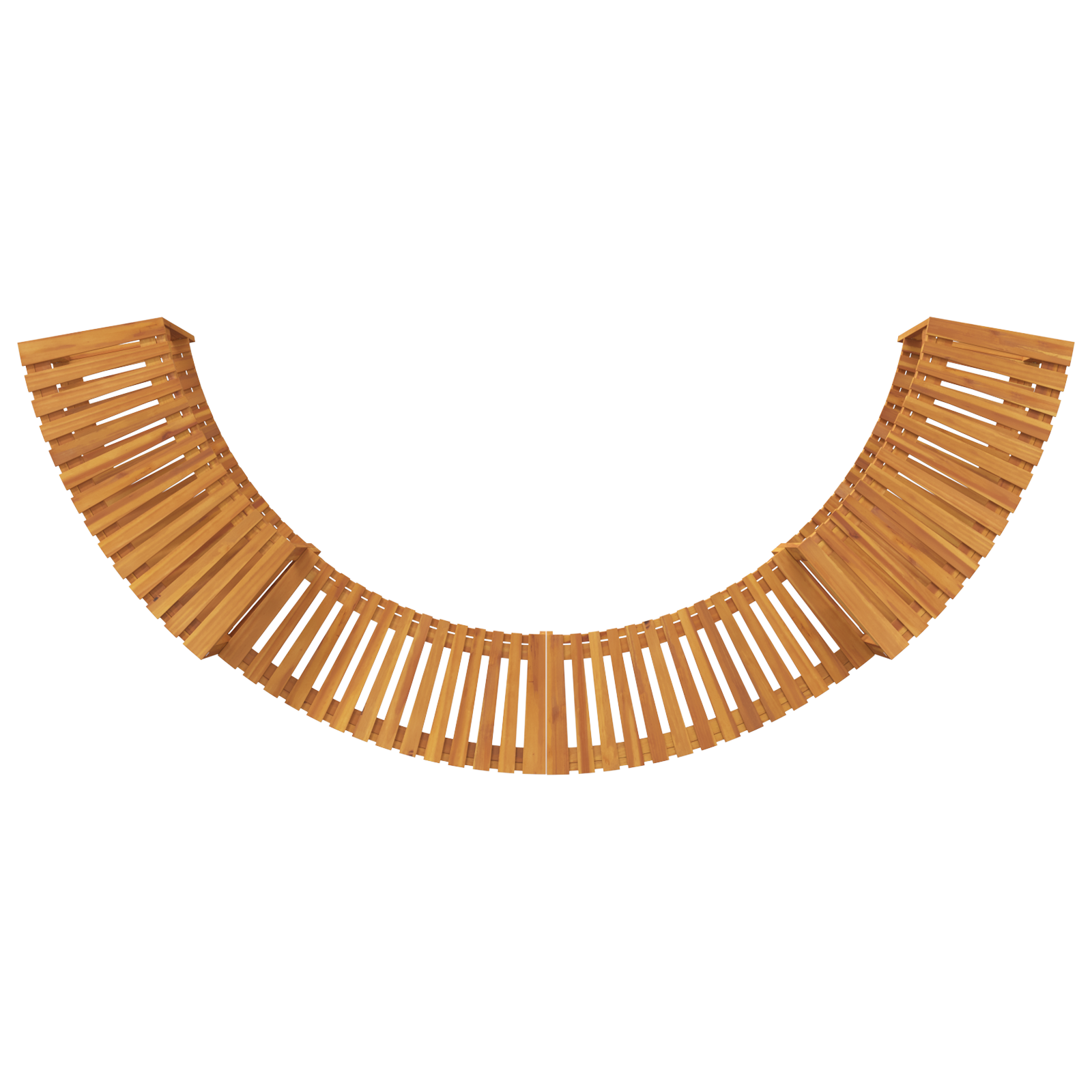 Cerchio per Vasca Idromassaggio Semi-Ovale 272x120.5x55.5 cm Legno Massello di Acacia