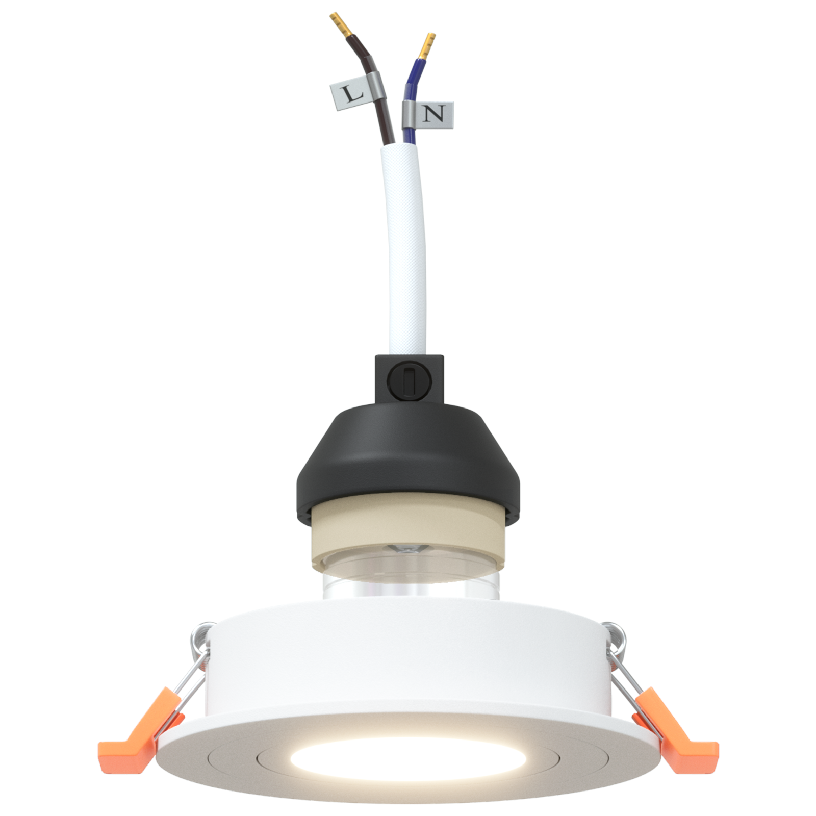 Fari incassati 12 pz Rotondo GU10 Bianco Ø91 mm