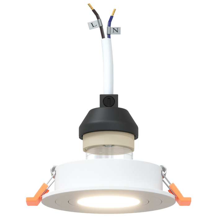 Fari incassati 12 pz Rotondo GU10 Bianco Ø91 mm