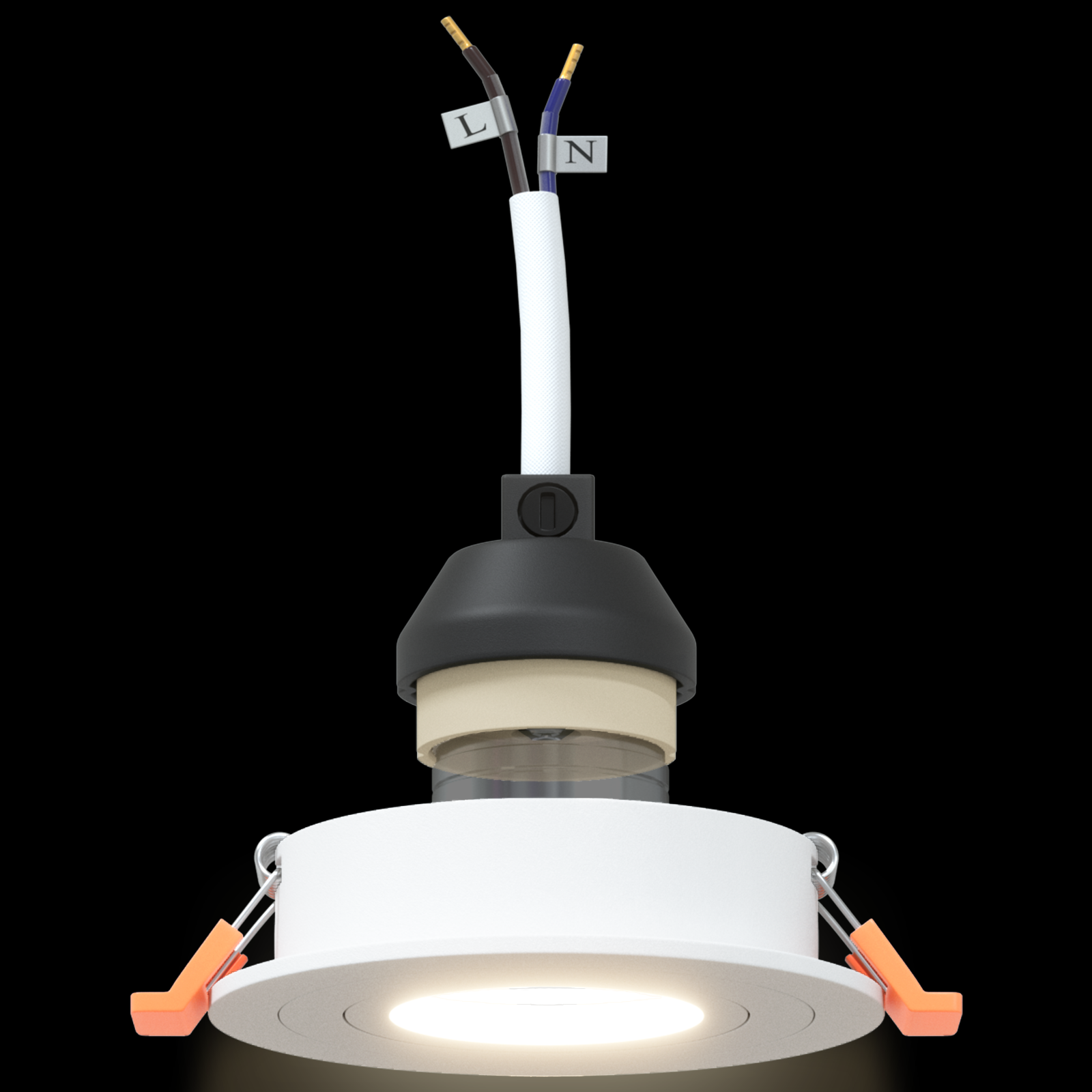 Fari incassati 12 pz Rotondo GU10 Bianco Ø91 mm