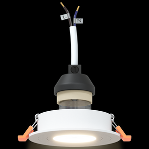 Fari incassati 12 pz Rotondo GU10 Bianco Ø91 mm