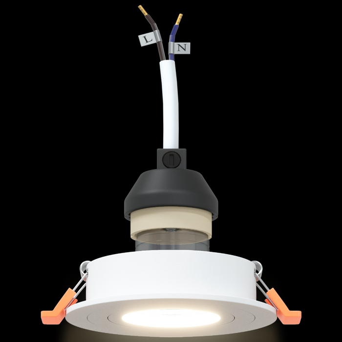 Fari incassati 12 pz Rotondo GU10 Bianco Ø91 mm